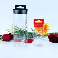 Emballage de boîte en plastique Transparent, en PET/PVC, pliable, cadeau, 100 unités