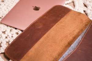 กระเป๋าเอกสารหนังกันน้ำสองชั้นสำหรับอ่านหนังสือเอกสารแล็ปท็อปซองเคสเอกสาร LS-0006 - Product Image 4