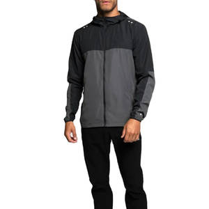 เสื้อกันลมไนลอนโพลีเอสเตอร์น้ำหนักเบาสำหรับผู้ชายเสื้อขนเป็ดกันลมระบายอากาศได้ดีแห้งเร็วมีซิปสำหรับใส่กลางแจ้งโลโก้ตามสั่ง - Product Image 1