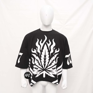 Al por mayor, de alta calidad, fabricante, corte regular, transpirable, ropa urbana, estampado por transferencia térmica, verano, personalizado, 100% algodón tejido - Product Image 1