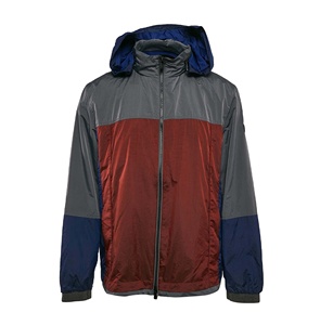 Chaqueta Cortavientos Ligera de Lona para Hombre de Alta Calidad, Transpirable, con Capucha y Cremallera, Estampada, para Gimnasio, Fitness, Actividades al Aire Libre, Otoño - Product Image 3