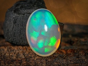 Ópalo de Fuego Etíope Blanco de 5.80 CT, Piedra Suelta, Creado en Laboratorio, Certificado por Terceros, Cambio de Color, Piedra de Nacimiento de Octubre, para Joyería - Product Image 4