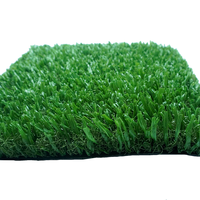 Rumput sintetis ultra realistis untuk taman belakang, taman bermain lalu lintas sibuk, dengan benang berbentuk W yang tahan lama
