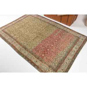 0.4x7.1 ft Vintage Turkish Rug, <b>Runner</b> Rug, <b>Red</b> Wool Rug - Product Image 4