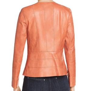 Chaqueta de Cuero Original para Mujer - Comodidad Clásica con un Toque Moderno, Tejida, Impermeable y Transpirable, Teñido Liso |   Esencial de Moda - Product Image 6