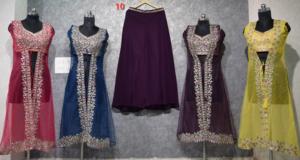 Collection Femme Tenue Tendance Pakistanaise Sharara Costumes Designer Georgette Broderie Travail En Gros Inde - Product Image 2