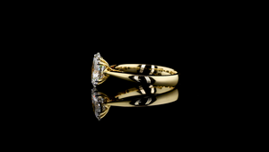 แหวนเพชรทรงรีเพาะเลี้ยงในห้องปฏิบัติการพร้อมการฝังแบบสองขา |   แหวนเพชรทองคำแท้สไตล์มินิมอลสำหรับของขวัญหมั้นและวันครบรอบ - Product Image 2