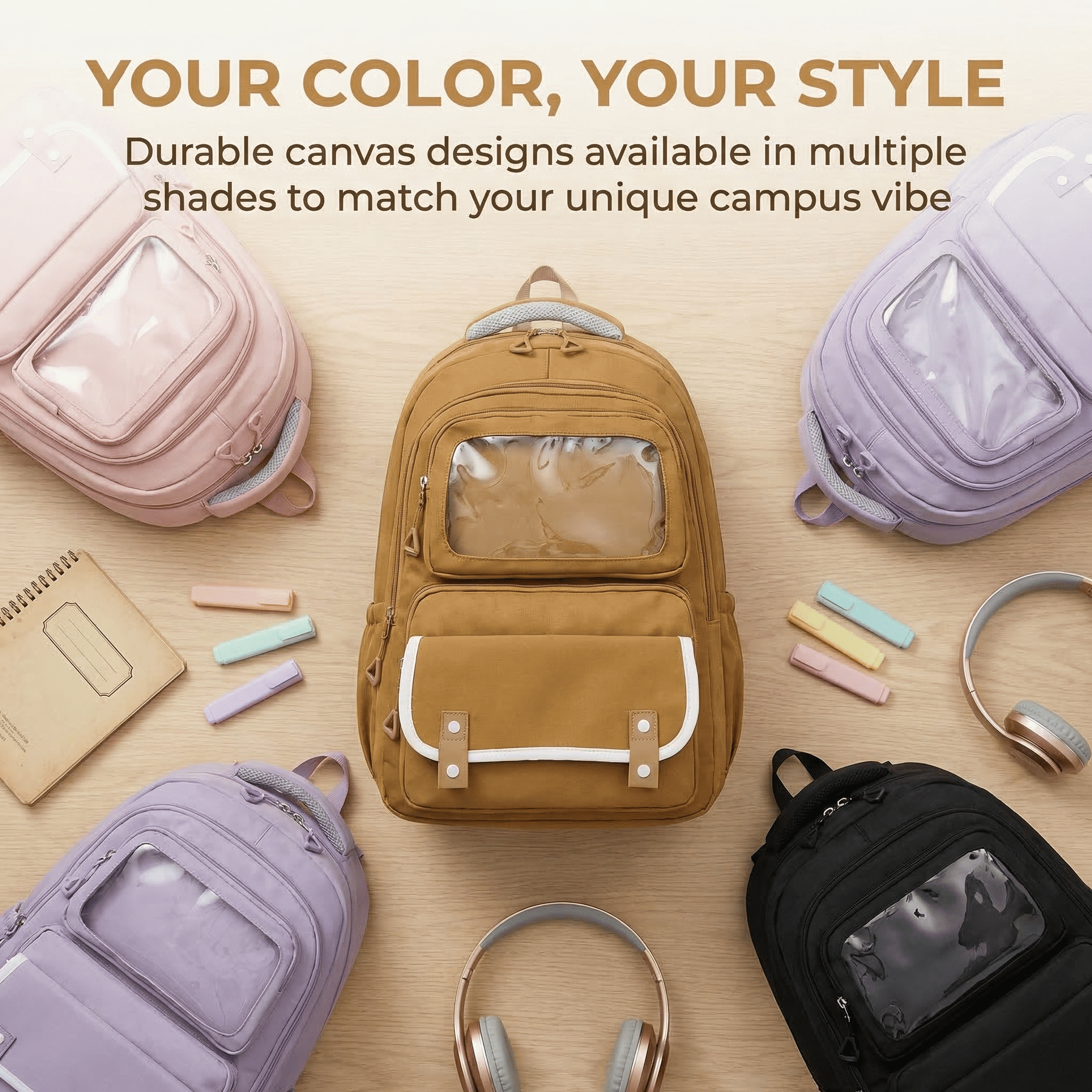 Brown / Black / Purple / Pink  (Mixed)