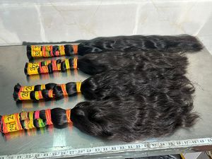 100% Raw sin procesar solo donante indio templo Remy cabello Natural negro ondulado a granel extensión humana precios al por mayor proveedor indio - Product Image 2