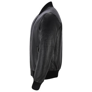 Veste en cuir bomber tendance fabriquée au Pakistan Prix bas Vestes en cuir pour hommes Vente en gros Fabrication sur mesure - Product Image 4