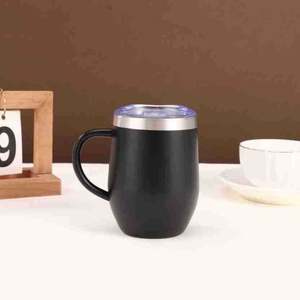 Vaso Térmico de Acero Inoxidable de 320 ml al por Mayor, Vaso de Viaje con Aislamiento al Vacío de Doble Pared, con Tapa y Asa - Product Image 3