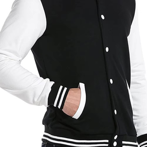 Veste universitaire en laine de qualité supérieure pour homme, style unique à col montant, respirante et à séchage rapide pour le printemps - Product Image 2