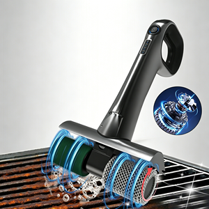 Cepillo Eléctrico Automático de Alta Potencia para Limpieza de Parrillas, con <span class=keywords><strong>Malla</strong></span> de Acero Inoxidable y 3 Cabezales Intercambiables - Product Image 1