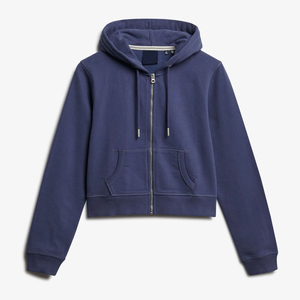Sweats à capuche zippés en tricot pour femmes - Poids lourd 100% coton polaire respirant Logo avant Style streetwear Personnalisable - Product Image 1