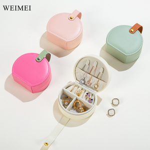WEIMEI Leather Travel Jewelry Box Organizer Display Box Storage <b>Bag</b> - Product Image 1