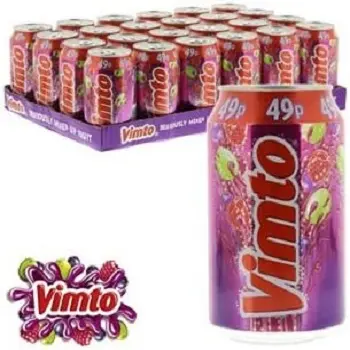 VIMTO FRUIT CORDIAL 330 ml / Vimto 330 lata 24 por bandeja