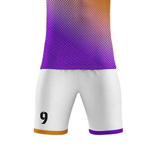 Diseño personalizado camiseta de fútbol Slim Fit secado rápido 100% poliéster uniforme de fútbol con tecnología de corte automatizado uniformes de desgaste - Product Image 5