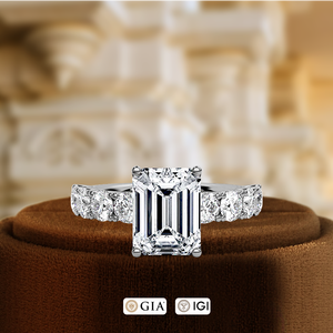 Anillo de Compromiso con Diamante Cultivado en Laboratorio de 1 Quilate, Oro Sólido de 14k, Anillo de Aniversario Único, Certificado IGI, Anillo de Boda, Anillo Nupcial - Product Image 3