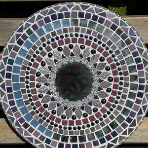 Espejo mosaico púrpura/plata - Product Image 1