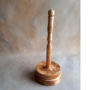 Distributeur de fil fabriqué à la main support de boule de fil en bois épais pour un écheveau de fil accessoire de couture Portable bois naturel - Product Image 5