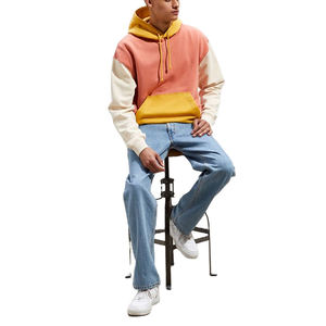 Hombres personalizados de alta calidad de algodón de los hombres de gran tamaño lavado con ácido Heavy Duty Hoodie OEM Fabricación de sudaderas con capucha desgastadas - Product Image 6