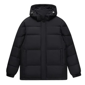 Veste matelassée légère pour homme, manteau d'hiver thermique chaud et matelassé, col montant, fermeture éclair, coupe-vent imperméable en toile - Product Image 2