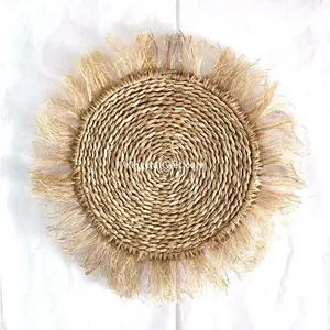 Round Braided Plait mats Handwoven Seagrass Placemat Round from King Craft Viet Seagrass Charger Plate