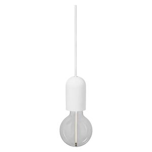 Lampada a sospensione in gesso bianco 1xE27 Plaster 1906 (Ledvance 092640) - Product Image 1