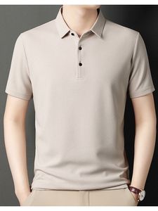 T-shirt d'été senior à revers gaufré pour hommes New Business Casual Polo à manches courtes pour hommes - Product Image 3