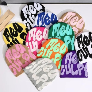 FUZZ ZAPPERS Offre Spéciale Mode Tricot Acrylique Hommes Femmes Jacquard Paragraphe Bonnet Chapeau Avec Multi Couleur - Product Image 5