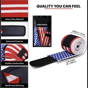 ยกน้ำหนักยิมเข่าห่อด้วยสายรัดสำหรับผู้ชายผู้หญิง - Product Image 2