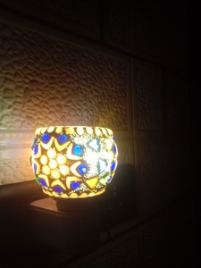 Modern Luxury Crystal Cut Mosaic Glass fragrance <b>lamp</b> for home decor - Product Image 6