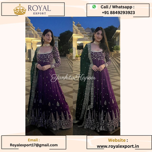 Présentation de nouveaux vêtements de fête de créateurs Look Heavy Embroidery Sequence Work Wedding Drees au tarif de gros - Product Image 5