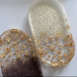 CES ÉLÉGANTS PERSONNALISABLES RÉSINE ÉPOXY PLATEAU DE SERVICE Conception Rectangle pour la maison Restaurant Hôtel Plateau en résine - Product Image 2