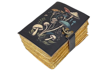 Acheter Journal en cuir véritable Journal cahier champignon fait à la main en cuir Journal blanc sort livre des ombres Grimoire carnet de croquis
