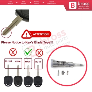 Cilindro de Bloqueo de Encendido del Volante BSP639 con Varilla de Bloqueo YM28 para Meriva, Zafira, Combo, Corsa, Astra, Tigra - Product Image 6