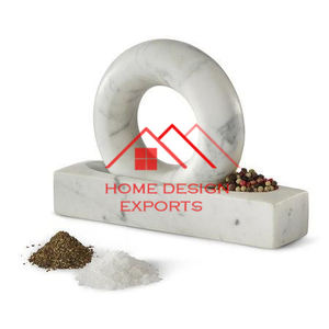 Escultura de mármol de mesa decorativa para decoración de escritorio de oficina, escultura de granito de forma redonda, tono de mármol Natural, superventas - Product Image 5