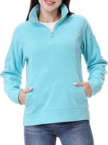 Polaire coupe ajustée de grande taille pour hommes, manches longues, confortable, couleur unie, hiver, chaud, tissage tricoté, anti-rétrécissement, avec logo personnalisé - Product Image 3