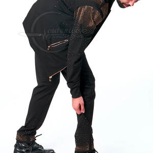 ชุดวอร์มพลอยเทียมสำหรับผู้ชายชุดวอร์มพลัสไซส์ผลิตตามสั่งผลิตจากปากีสถาน - Product Image 5