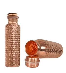 Botella termo de cobre con diseño martillado de 650ML al por mayor vaso de acero inoxidable de calidad superior mezcla tradición modernidad - Product Image 1