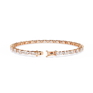 "18k <b>Gold</b> Lab Grown Diamond Bracelet-Elegant & Dazzling" - Product Image 4