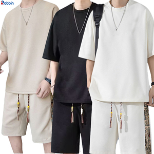 Nouvel Arrivage Ensemble Short Jogger Personnalisé Grande Taille pour Hommes Confortable et Respirant Unisexe avec Logo Personnalisé en Coton - Product Image 6