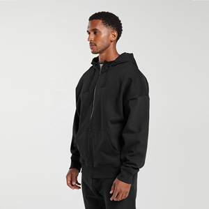 Sweat à capuche pour homme sur mesure avec logo brodé, style pull, tissu lourd, parfait pour les activités de plein air et les sports - Product Image 4