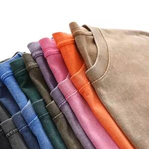 T-shirt à design boxy surdimensionné lavé à l'acide pour homme 100% coton Premium Anti-rides à manches courtes Anti-rides qualité supérieure - Product Image 4