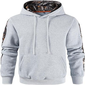 2025 hombres 100% algodón Camo Outfitter Fleece Pullover Sudadera con capucha manga larga Casual con bolsillo invierno forrado diseño Sudadera con capucha para Unisex - Product Image 1
