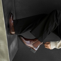 Chaussures habillées décontractées pour hommes, confortables, tendance, italiennes, élégantes, personnalisées, en cuir véritable, bout pointu, toutes saisons