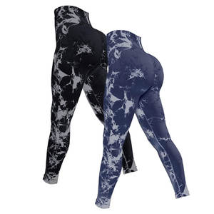 Leggings de sport en polyester doux personnalisés en gros, leggings de fitness à taille haute, pantalons de yoga pour femmes, ensemble de yoga à taille mi-haute - Product Image 4