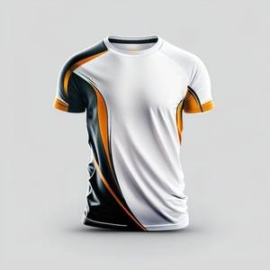 T-shirt Homme Manches Courtes en Coton et Polyester Uni Respirant en Molleton Bouclette Personnalisable – Vente en Gros - Product Image 3