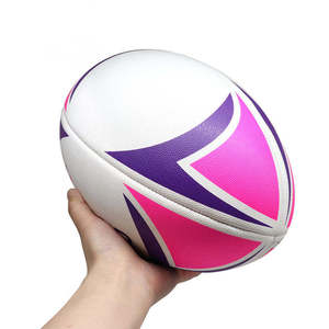 Ballon de rugby officiel de taille personnalisée de haute qualité, vierge, taille personnalisée, ballon de rugby, ventes chaudes, coloré - Product Image 6