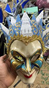 <span class=keywords><strong>Masque</strong></span> de fête <span class=keywords><strong>Joker</strong></span> vénitien bleu or de haute qualité <span class=keywords><strong>masque</strong></span> de Mardi Gras de mascarade - Product Image 6